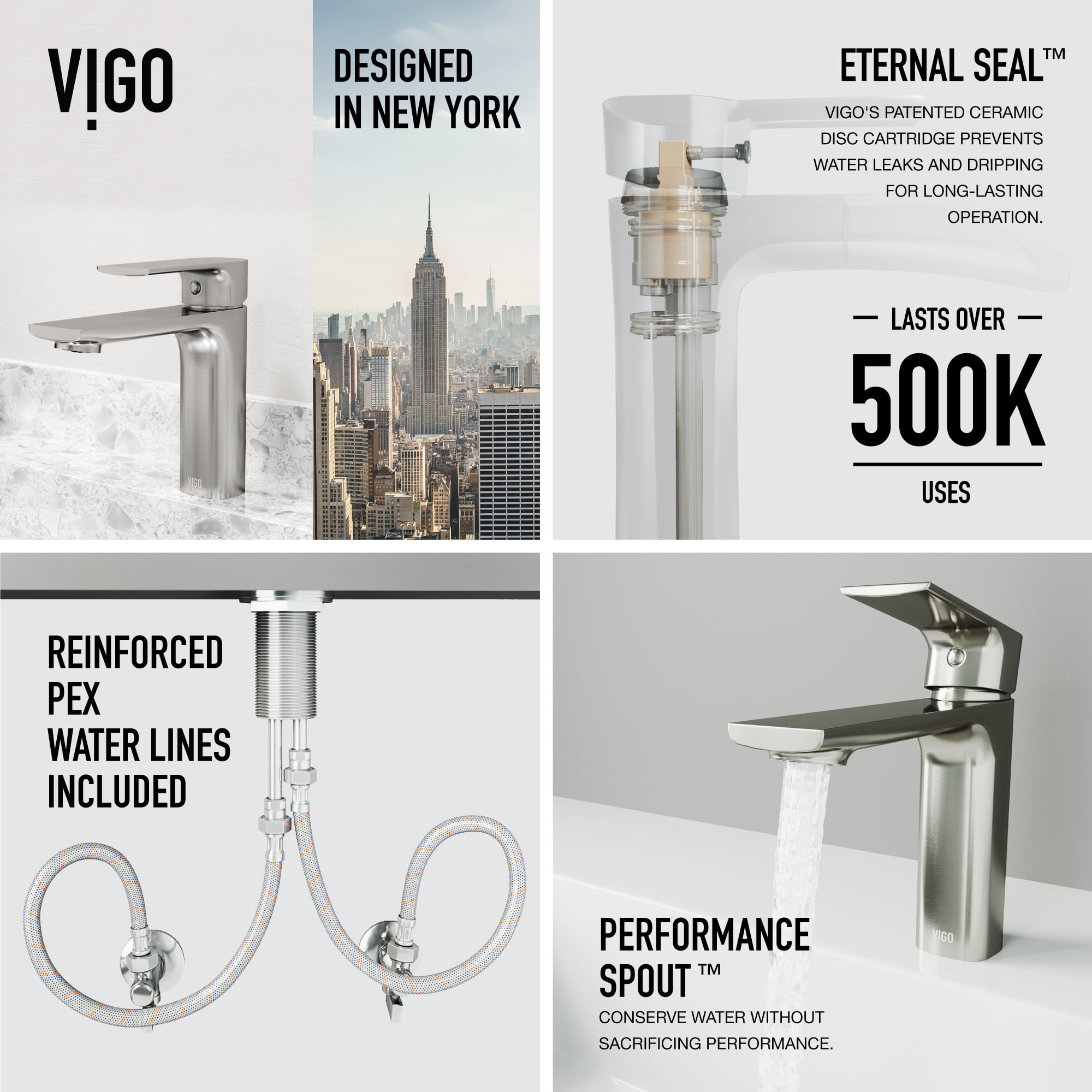 VIGO Davidson Single Handle Single-Hole Bathroom Faucet in Brushed Nickel