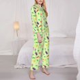 thumbnail image 4 of Lsque Pikmin Pattern Long Sleeve Pajama Set for Women - Soft 2-Piece Sleepwear and Loungewear Set with Pockets, Comfy Nightwear, 4 of 8