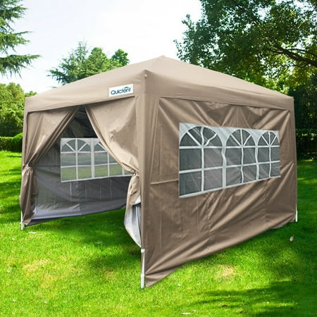 Quictent Silvox 10x10 EZ Pop Up Canopy Party Tent with Sidewalls