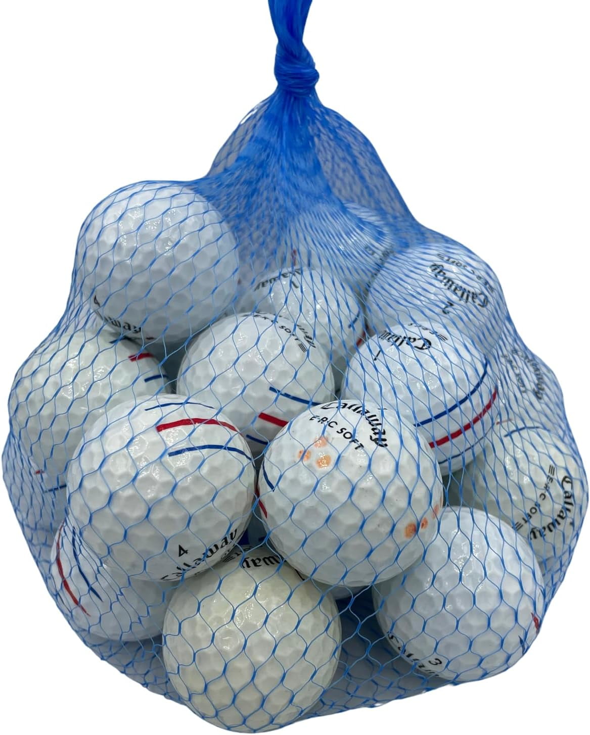 Pre-Owned Golf Ball Planet - ERC Soft Triple Track Recycled Golf Balls for Callaway (3A/Good, 24 Pack, White)