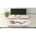 thumbnail image 2 of Dragon Computer Mouse Pad, Floral Ornamental Dragon Body Silhouette with Classic Japanese Wavy Folk Pattern, Rectangle Non-Slip Rubber Mousepad Large, 31" x 12" Gaming Size, Multicolor, by Ambesonne, 2 of 2
