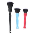 thumbnail image 1 of Miangastore Brosses de Détail Ergonomiques Rouges PP 3 Pcs 6.3x1.9x1.2in, 1 of 8