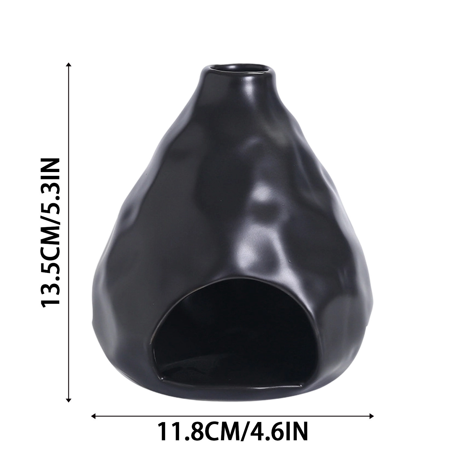 Triangular Ceramic Incense Burner - Modern Sage & Cone Holder for Meditation, Energy Cleansing & Yoga - Elegant Ash Catcher Smudge Bowl - Home Decor Gift