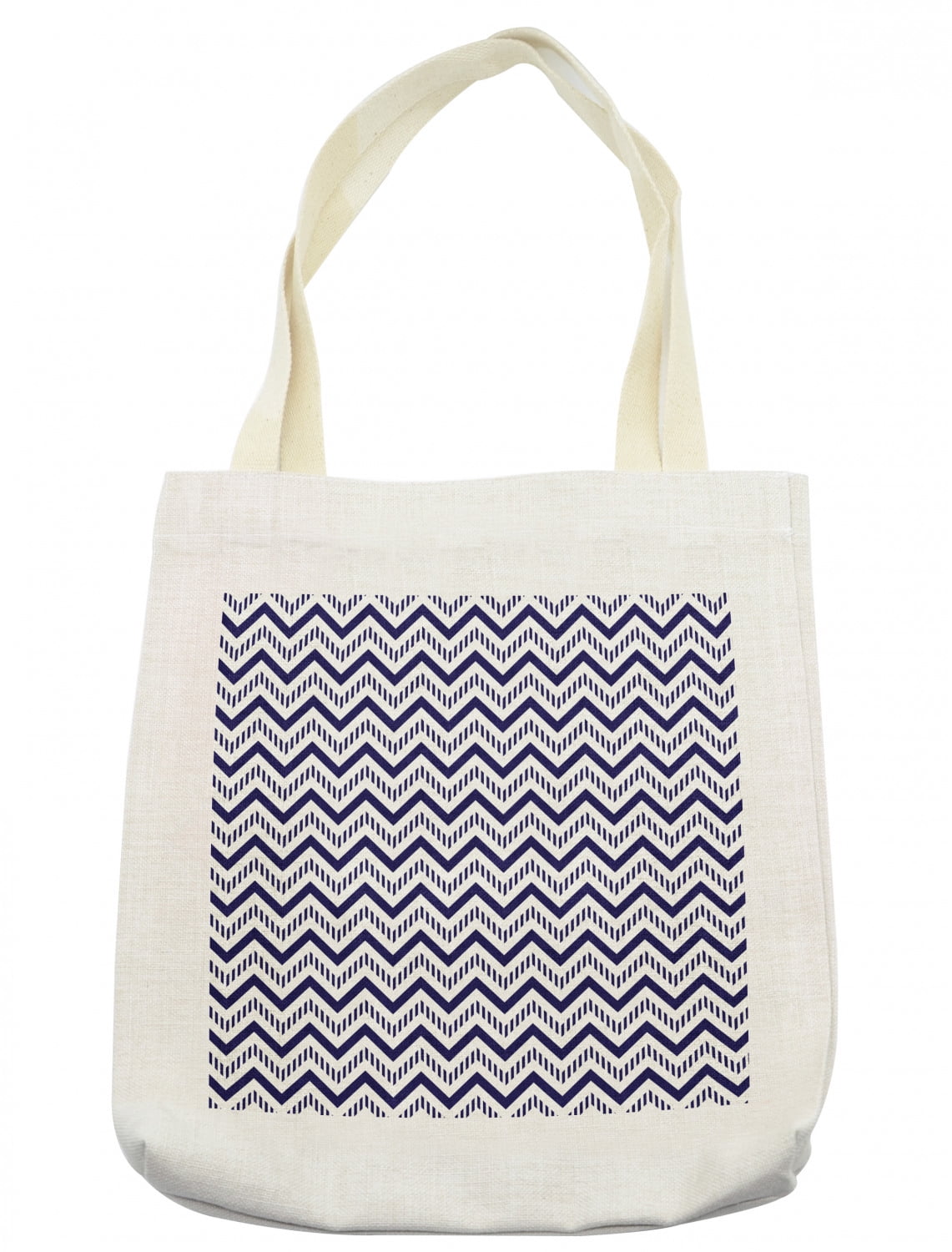 Zig Zag Print Pattern Leather Tote Bag main image 0