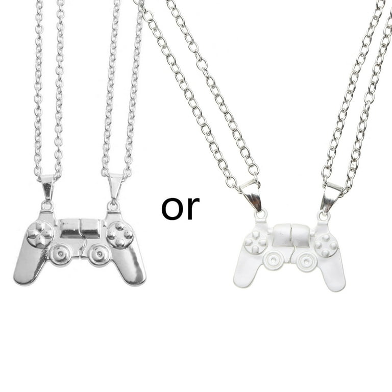 2 Pieces Magnet Necklaces Game Console Couple Necklace Suitable for Holiday  Gift 