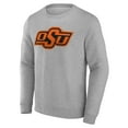 thumbnail image 2 of Men's Fanatics Heather Gray Oklahoma State Cowboys Applique Fleece Pullover Sweatshirt, 2 of 3