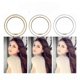 thumbnail image 2 of 26cm LED ring light makeup ring light for video, studio, makeup, dimmable 3 light modes, 2 of 3