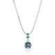 thumbnail image 2 of Set de joyas Nine West con collar y pendientes perforados plateado/azul, 2 of 5