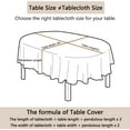 thumbnail image 6 of Oval Tablecloth 60x102in for Oval Table Waterproof Table Cloths for Dining Room Indoor Outdoor Table Cloth, 6 of 6