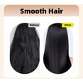 thumbnail image 6 of Mini Hair Straightener, Portable Hair Straightener Brush, Rechargeable Wireless 3-Speed Temperature Control, Mini Straightener Brush for Home Travel Gift, Black, 6 of 9