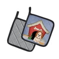 thumbnail image 2 of Dog House Collection Shih Tzu Red White Pair of Pot Holders, 2 of 3