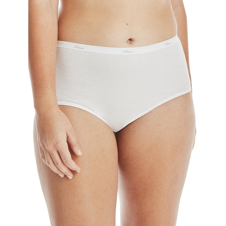 Hanes Women's Cotton Hipster Underwear, Moisture-Wicking, 6-Pack