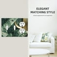 thumbnail image 5 of Green Gold Marble Switch Cover Decorative Wall Plate 3-Gang 2-Toggle 1-Duplex Standard Size, 5 of 5