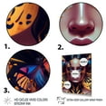 thumbnail image 3 of Designart Sensual Woman With Colorful Butterfly VIII Canvas Wall Art, 3 of 5
