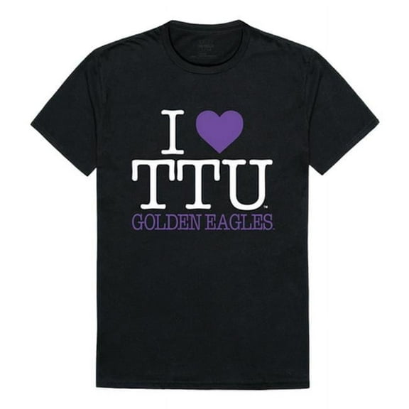 W Republic Products 551-391-BLK-05 Tennessee Tech University I Love T-Shirt, Black - 2XL