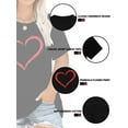 thumbnail image 2 of XCHQRTI Womens Love Heart T-Shirts Valentine's Day Graphic Tees Short Sleeve Plus Size Tops, 2 of 9