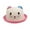 Pink, variant on Huowey Boys Girls Sun Hats Straw Hat Wide Brim Cartoon Cute Cat Pattern Summer Beach Hat Breathable Bucket Hats,Hot Pink,One Size