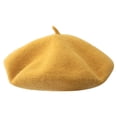 thumbnail image 2 of Windfall Vintage Womens Solid Color Beret Wool French Beanie Cap Hat, 2 of 6