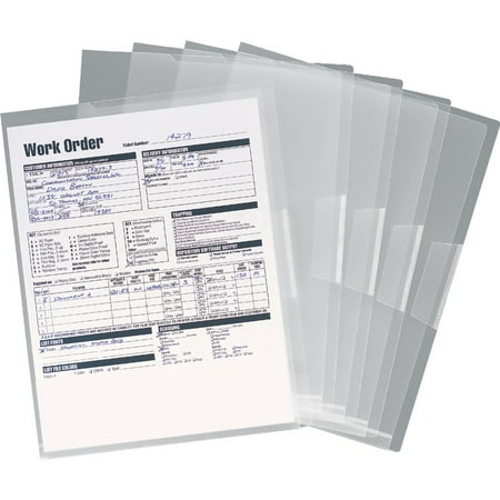 Smead Organized Up ® Poly Translucent Project File Jacket, Letter Size, Clear, 5 per Pack (85751)