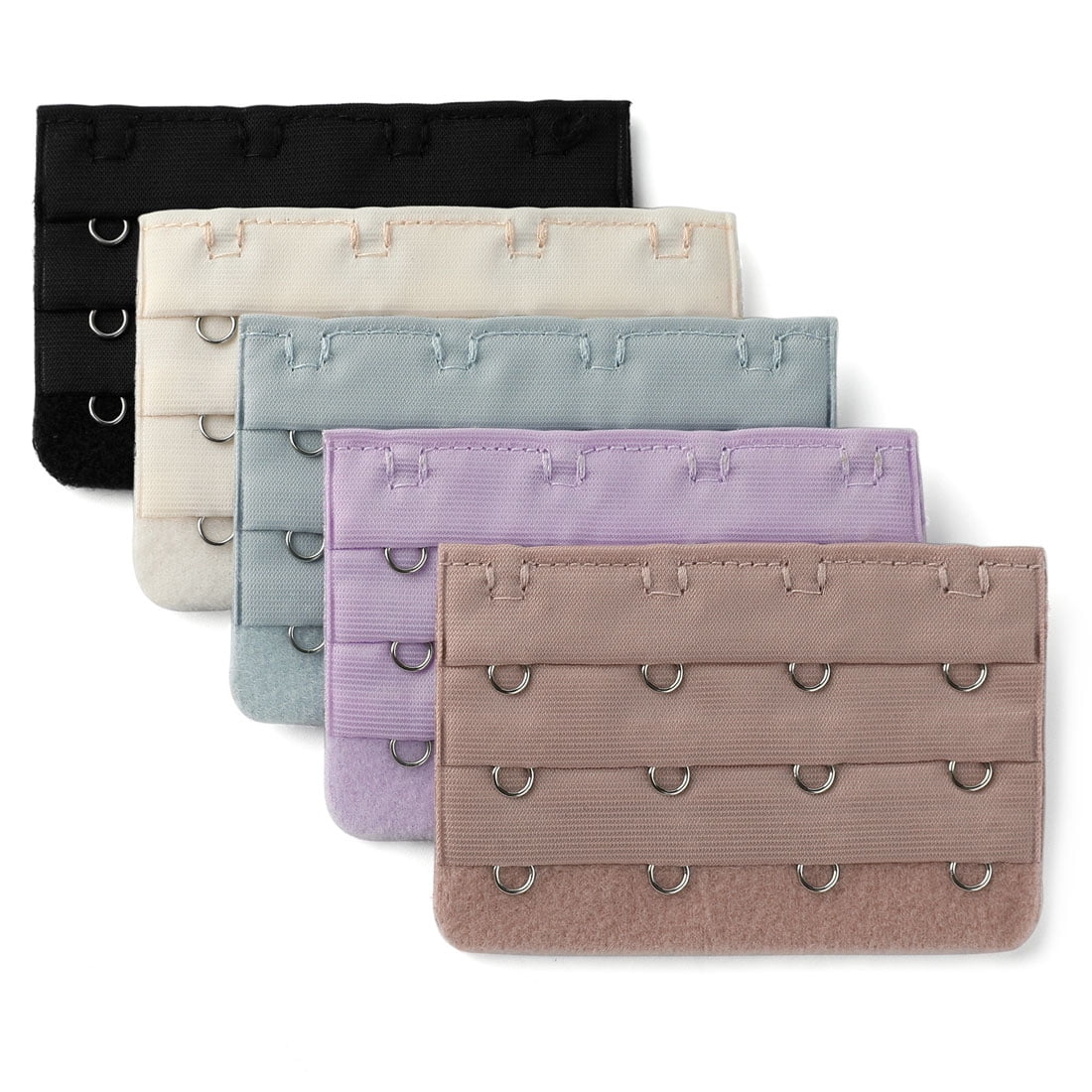 Women Bra Extenders 4hooks 3rows Bra Strap Extension, 5Pack