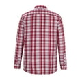 thumbnail image 4 of Aloohaidyvio Men's Dress Shirts Plaid Cotton Button Down Long Sleeve Regular Fit Formal Business Shirts, 4 of 5