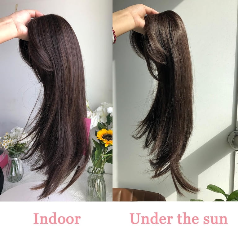 Long Wavy 18inch Hair Topper Big Base Cover Thinning Hair  display picture 1