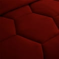 thumbnail image 5 of 1 Piece Honeycomb Design Comforter, 800 TC, 100% Egyptian Cotton, Oversized Super King Size Burgundy Solid, 5 of 5
