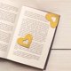thumbnail image 4 of Leather Heart Bookmark, Corner Leather Bookmark, Personalized Hand Reading Bookmark With Velvet Bag, Bookworm Booklover Gift, High Quality Leather, Foldable Design, Portable, Gift For Her,, 4 of 9
