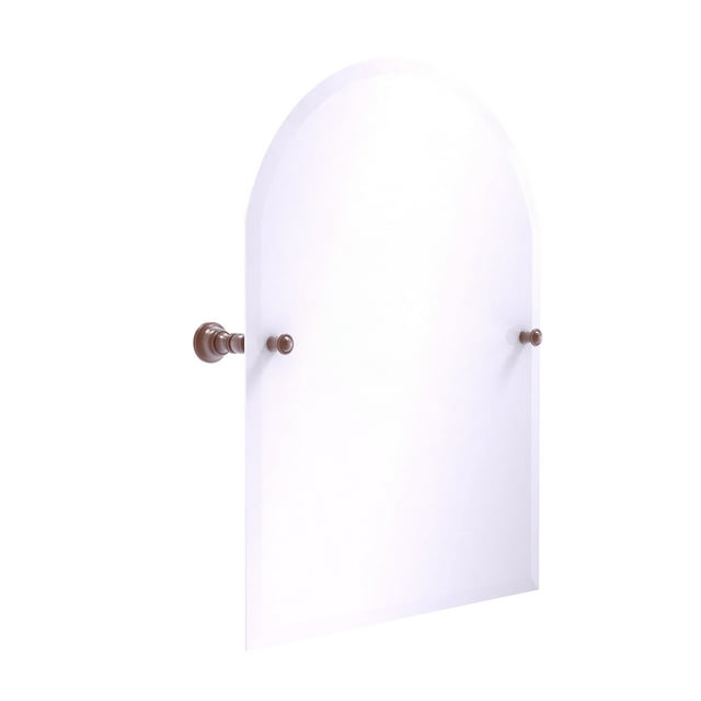 Miroir Inclinable Sans Cadre à Sommet Arqué de la Collection Carolina avec Bord Biseauté