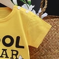 thumbnail image 5 of CAICJ98 Toddler Baby T Shirts Boys Girls Short Sleeve Tees 6 12 18 24 Months 2T 3T 4T 5T Cotton Casual Graphic Crewneck Summer Top for Kids (Yellow,2-3 Years), 5 of 7