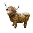 thumbnail image 4 of Figura de Vaca Highland Ornamento Animal Decorativo Escultura de Resina para Mesa Hogar Estantería Oficina Adecuada para Sala de Estar Jardín Regalo, 4 of 8