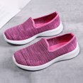 thumbnail image 6 of Bmisegm Women's Shoes Soft Bottom Breathable Flat Ladies Casual Shoes Mom Shoes Womens Casual Shoes Pink 37, 6 of 9