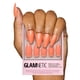thumbnail image 1 of Glamnetic Press On Nails - Mandarina suave | Uñas postizas brillantes de color naranja almendra mediana, uñas postizas reutilizables | 15 tamaños - Kit de 30 uñas con pegamento, 1 of 5