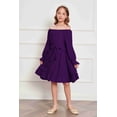 thumbnail image 4 of Arshiner Halloween Black Dress Girls Fall Funeral Casual Father Daughter Dance Dresses for 10-12Y, 4 of 9