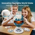 thumbnail image 2 of Globe Science Can Openable, 20 cm, mundo interactivo para niños de 6 a 12 años, 2 of 7