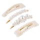 thumbnail image 1 of BRIGHTFUFU LURROSE 4PCS Pinzas de pelo simples de moda Pasadores de pelo de perlas frescas Horquillas para el cabello para damas y niñas, 1 of 7