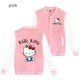 thumbnail image 1 of Ropa de Hello Kitty para hombres y mujeres, chaqueta de béisbol, Hip Hop, Harajuku, ropa de calle, niños, niñas, abrigos universitarios sueltos, regalo de Navidad, 1 of 4