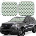 thumbnail image 6 of Kdxio Peacock Feathers1 Print 2-Piece Sun Shade Front Windshield - Foldable Car Front Window Sunshades for Most Sedans SUV Truck, 6 of 6