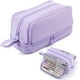 thumbnail image 1 of MAMUNU Estuche para lápices de gran capacidad con 4 compartimentos, bolsa para lápices con cremallera y asa portátil, estuche para bolígrafos, organizador de papelería para oficina, universidad,, 1 of 8
