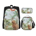 thumbnail image 1 of Balery Watercolor African Animals Wildlife Mochila Escolar 3 en 1 para Niños - Mochila Resistente con Lonchera Térmica y Estuche - Mochila Escolar para Niños y Niñas, 1 of 7