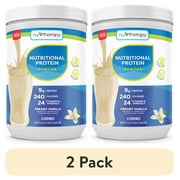 (2 pack) NuTherapy Nutritional Protein Powder, Creamy Vanilla, 330g, 6 Servings
