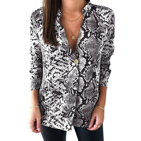 snakeskin blusa chemisier piton