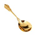 thumbnail image 3 of Cuchara para cena, cucharada, cubiertos de cocina, cuchara para sopa con relieve de Metal, cuchara para servir para fiestas, vacaciones, bodas, oro mayimx Cucharada, 3 of 9