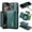 Green, variant on Allytechgroup Wallet Case for iPhone 14 Pro Max, PU Leather Wallet Case with Detachable Cards Holder Kickstand Support Wireless Charging Shockproof Protective Bumper for Women Men, Black