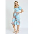 thumbnail image 3 of Spring Floral Square Neck Ruffle Hem Midi Dress | S-3X, 3 of 21