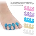 thumbnail image 3 of 2PCS/1x pair Soft Silicone Manicure Pedicure Nails Finger Separator Flexible Finger Toe Spacer Separation Straighteners Tool(Purple), 3 of 6