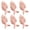 Pink, variant on HDJNal  Drawer knob -6PCS Retro Simple Style Fish shape Ceramic Cabinet Handle Pull