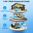 thumbnail image 6 of 2024 New Evaporative Air Cooler, 1800CFM(4100CFM) Cooler with 8.4 Gallon Water Tank, 4 Ice Packs, Remote, 12H Timer, Portable Air Cooler Cooling Fan with 3 Speeds for Outdoor Indoor Use, 6 of 7