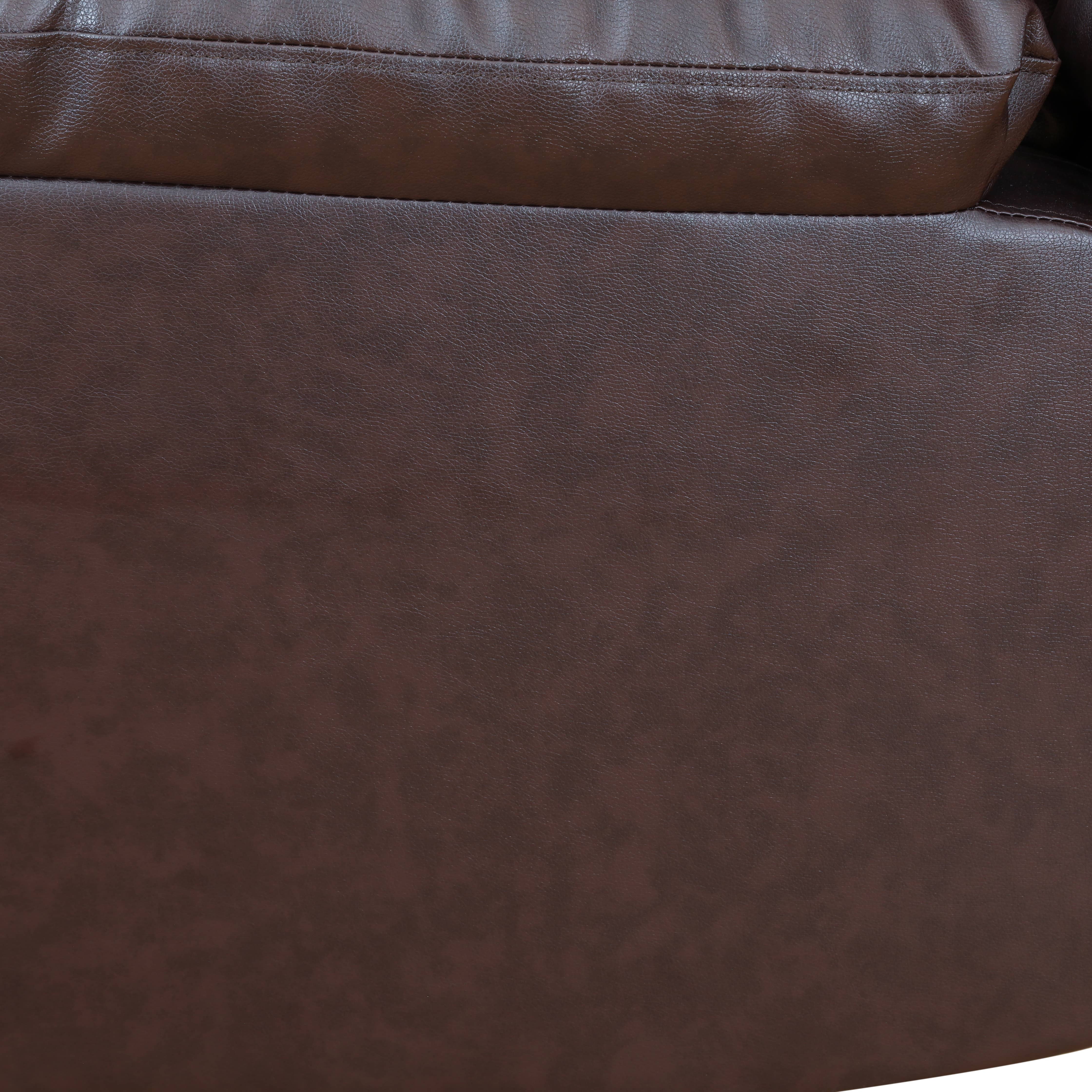 MAYEERTY 56" Semi PU PVC Loveseat - Business Function Sofa for Living Room, Brown