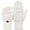 White, variant on 1Pairs Winter Fingerless Gloves Mittens for Women Men Warm Wool Knitted Convertible Flip Top Mittens Cold Weather
